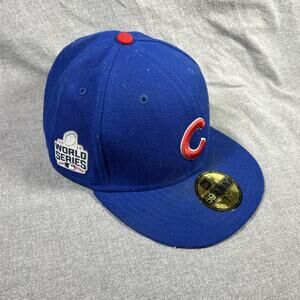 MLB CHICAGO CUBS NEW ERA 59 FIFTY BLUE PASTEL POP FITTED MENS HAT SZ 7 3/4